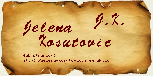Jelena Košutović vizit kartica